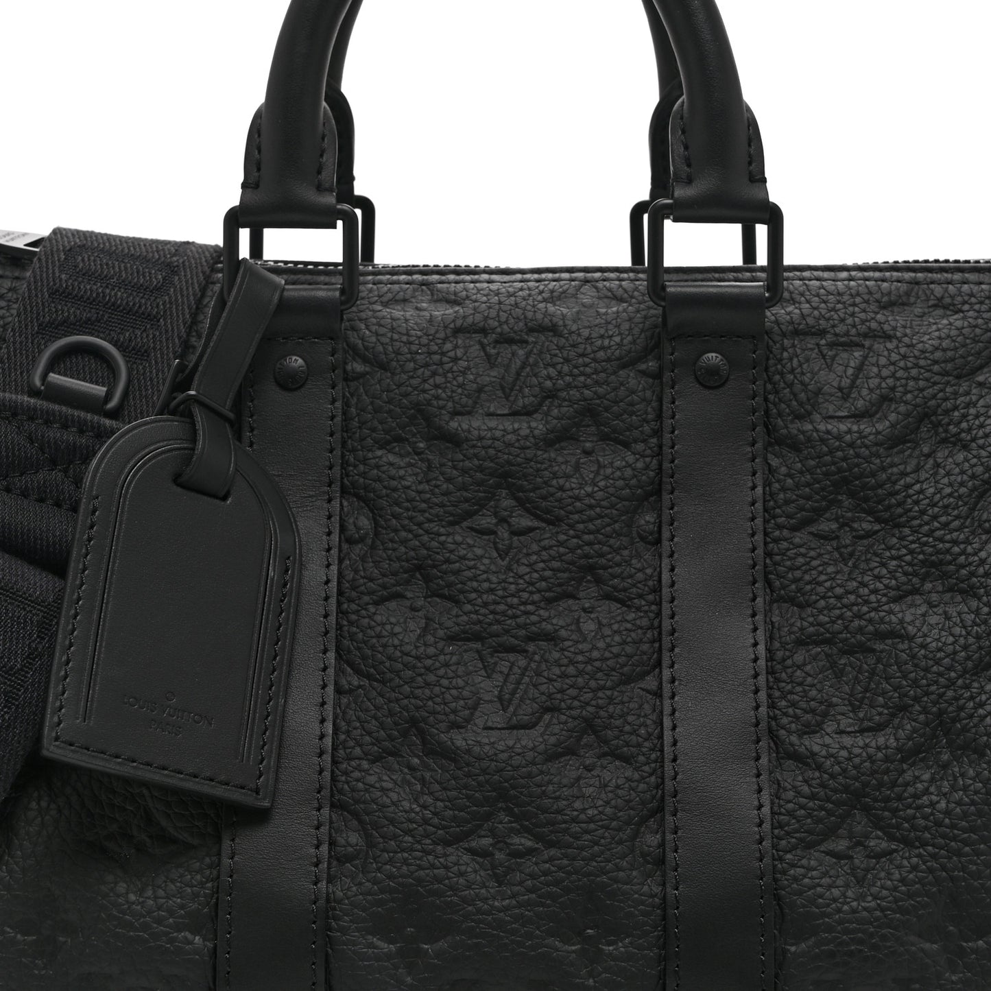 Monogram Taurillon Keepall Bandouliere 35 Black