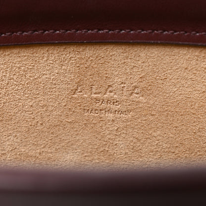 Alaia Calfskin Le Click East West Bag Rouge Grenat 6 of 9