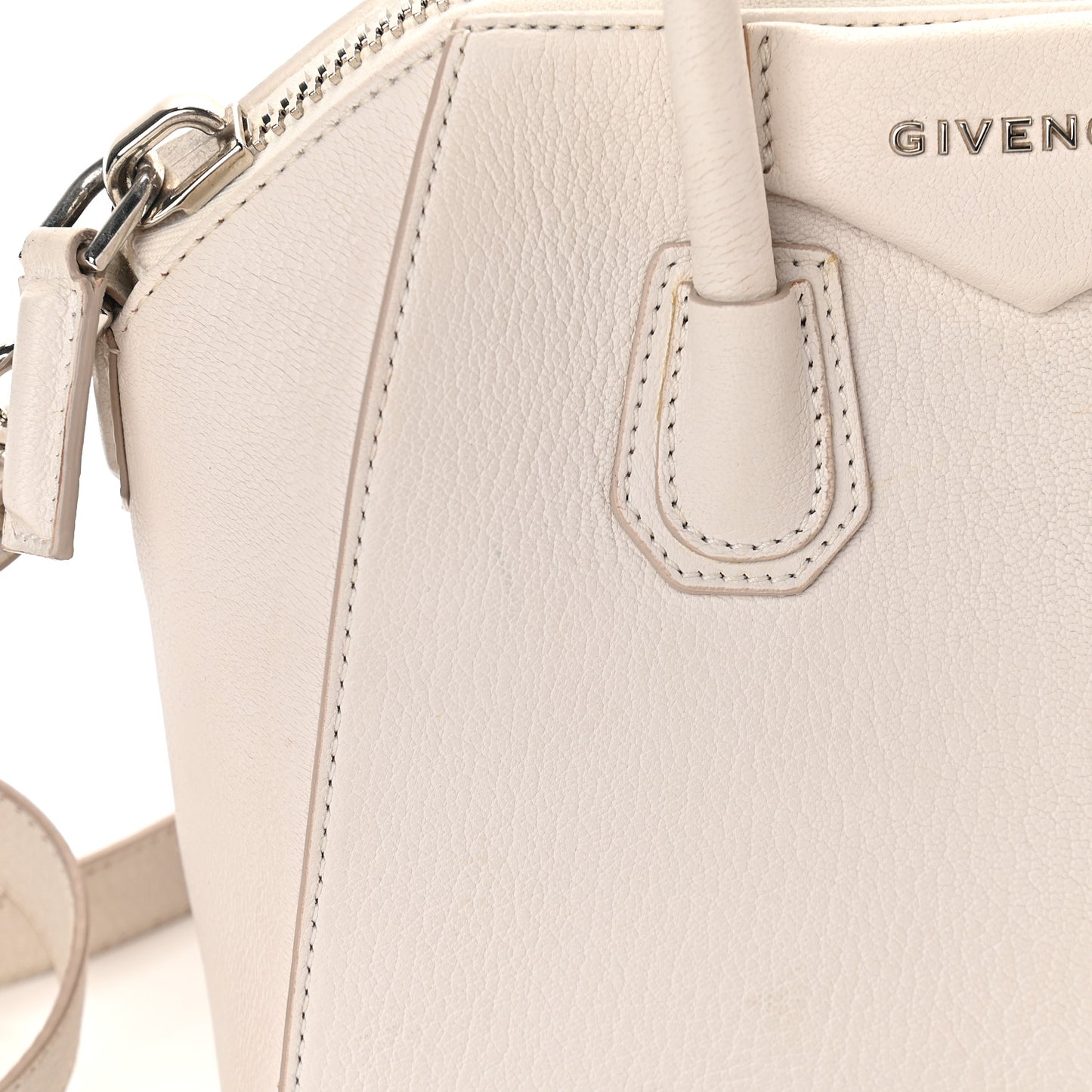 Sugar Goatskin Mini Antigona White