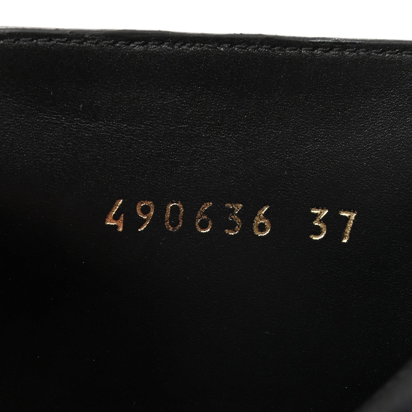 Patent Allover Logo Ankle Boots 37 Black