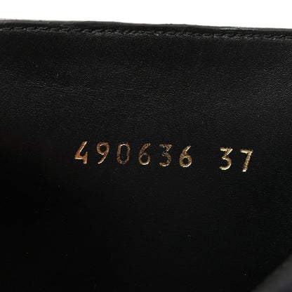 Balenciaga Patent Allover Logo Ankle Boots 37 Black 7 of 8