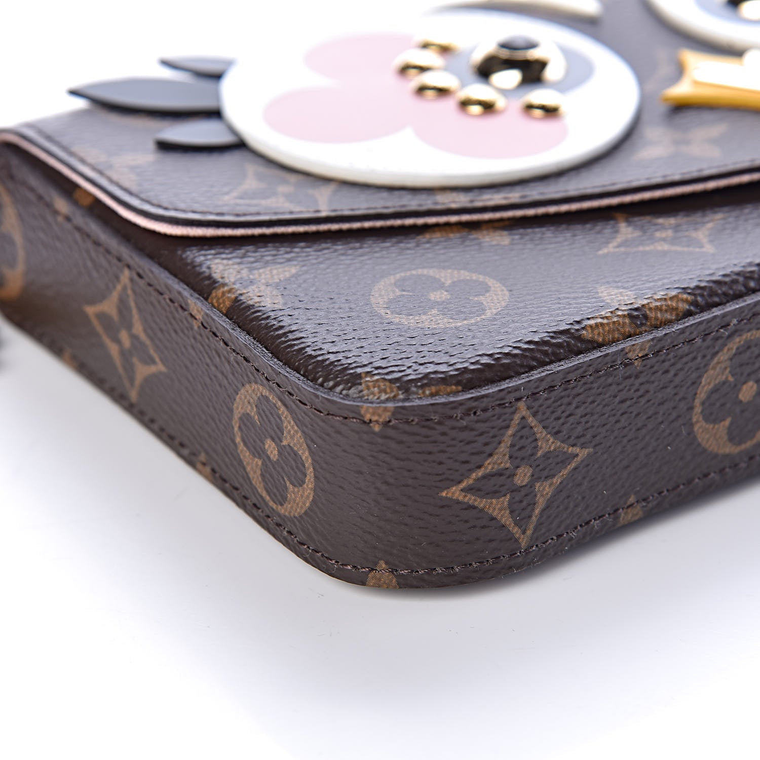 Louis Vuitton Monogram Lovely Birds Pochette Felicie Chain Wallet 8 of 10