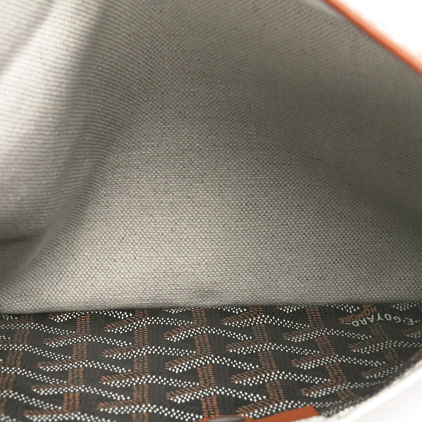 Goyardine Canvas Le Foulard Pouch Black Gold Off White