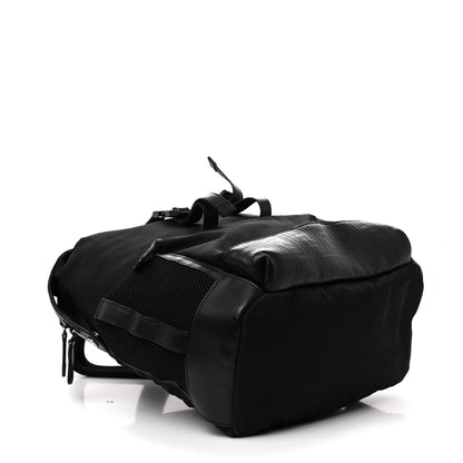 Fendi Nylon FF Embossed Backpack Black 4 of 13