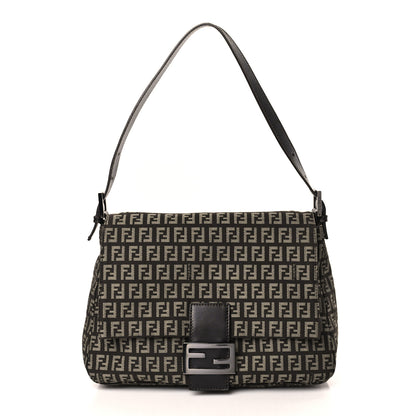 Fendi Zucchino Vitello Mama Baguette Testa di Moro Beige 2 of 14