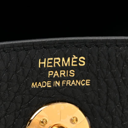 Hermes Taurillon Clemence Mini Lindy 20 Black 6 of 13