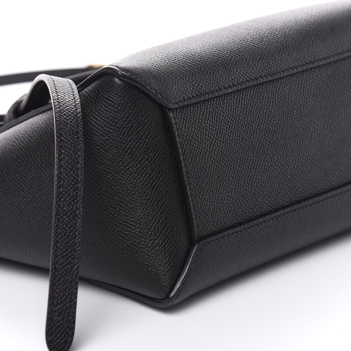 Grained Calfskin Nano Belt Bag Black