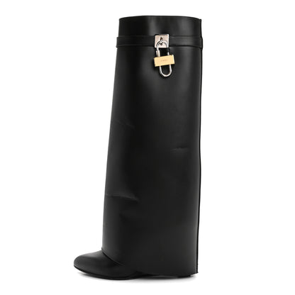 Givenchy Calfskin Shark Lock Pant Boots 39.5 Black 1 of 8