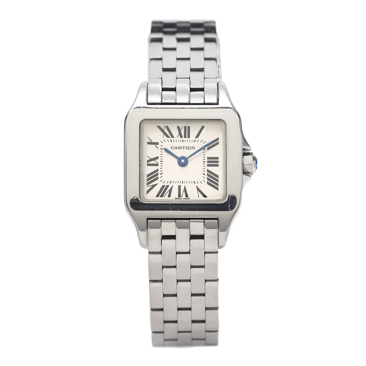 Stainless Steel 20mm Santos Demoiselle Quartz Watch