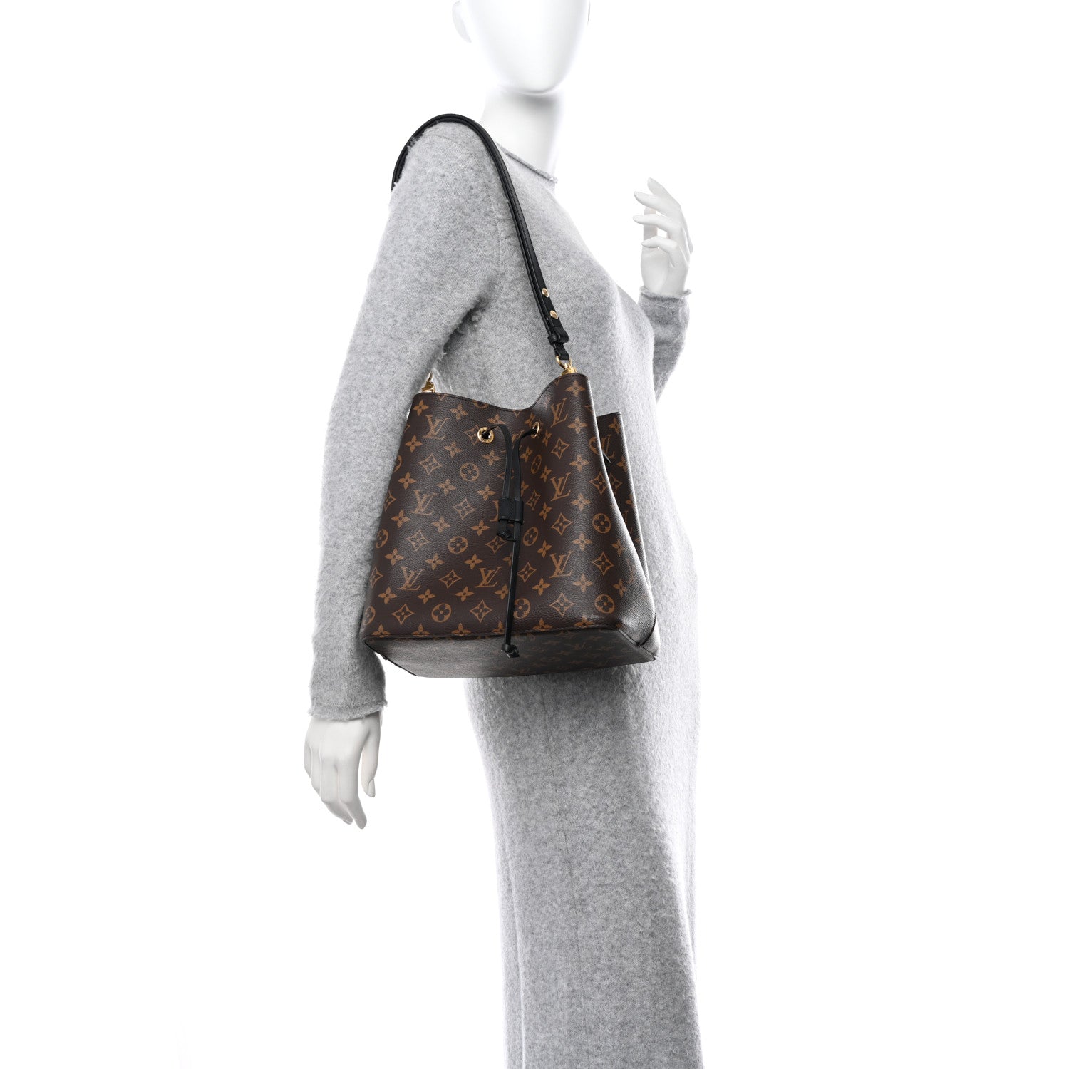 Louis Vuitton Monogram Neonoe MM Black 2 of 11