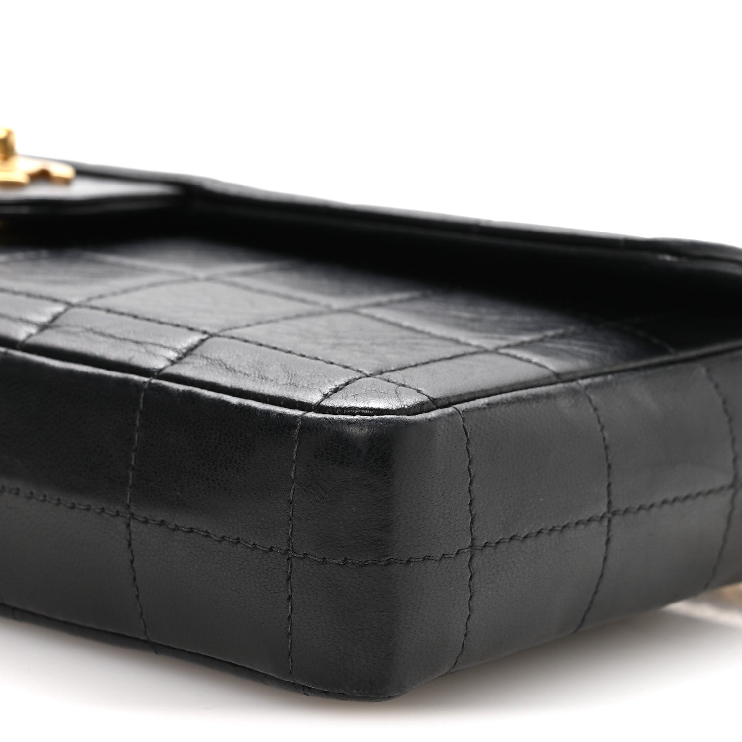 Chanel Lambskin East West Chocolate Bar Flap Black 1869949 Chanel Lambskin East West Chocolate Bar Flap Black 1869949