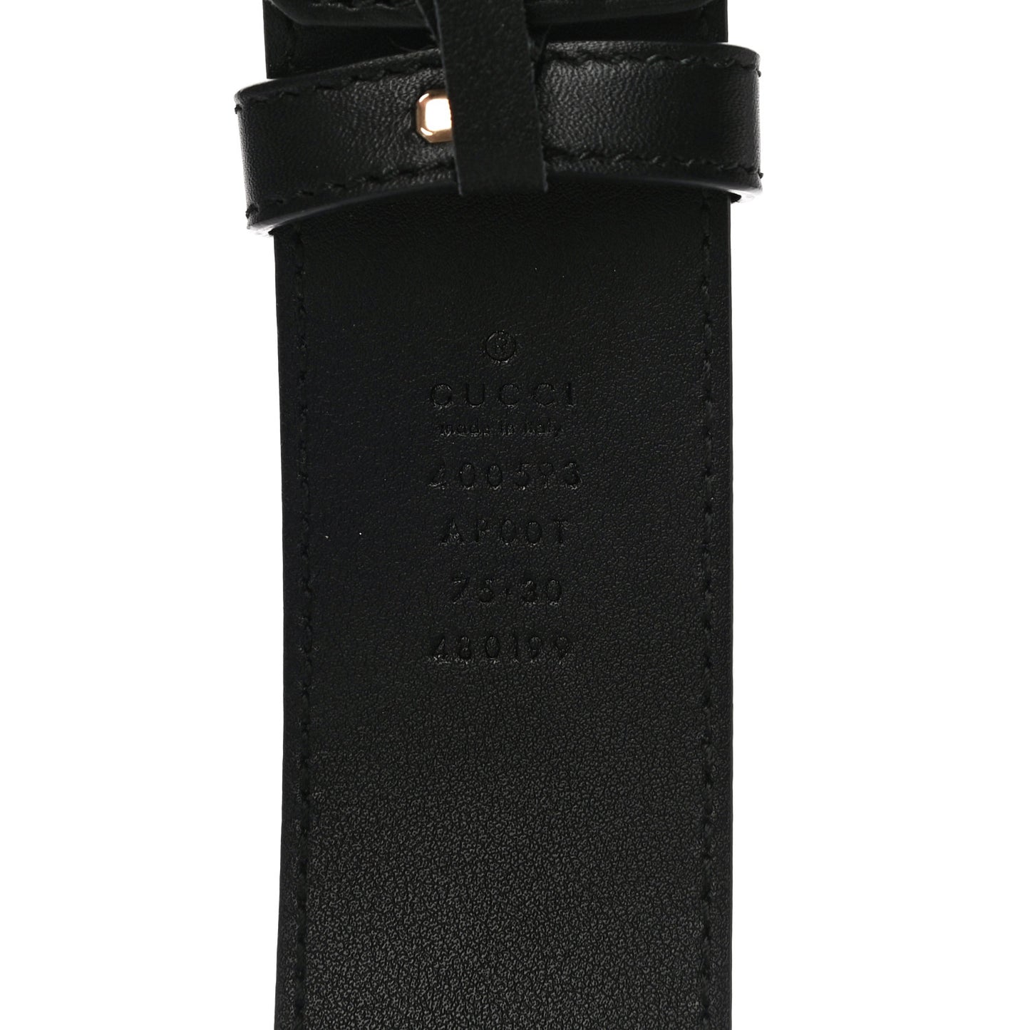 Calfskin Double G 40mm Belt 75 30 Black