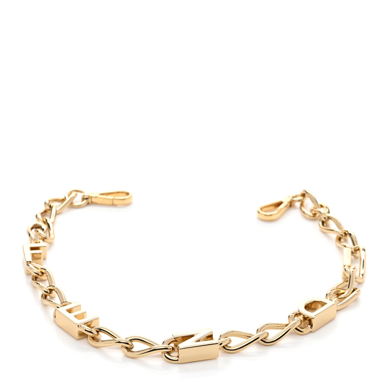 Fendi Metal Logo Strap You Gold 4 of 5