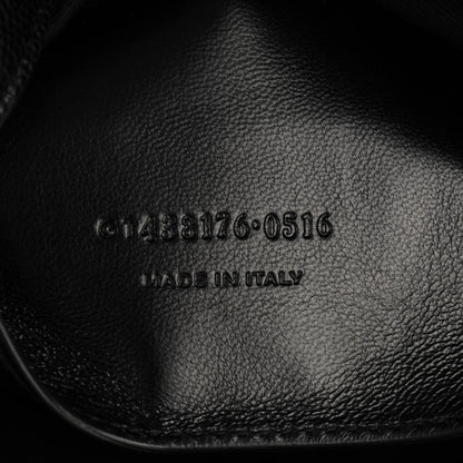Saint Laurent Grain De Poudre Medium West Hollywood Monogram Fold-Over Black 7 of 7