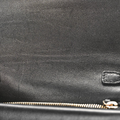Valentino Garavani Vitello Rockstud Flap Wallet On Chain Black 9 of 10