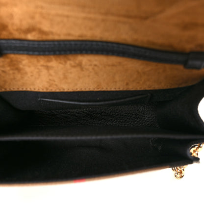 Burberry Derby Calfskin House Check Baby Macken Crossbody Bag Black 5 of 8
