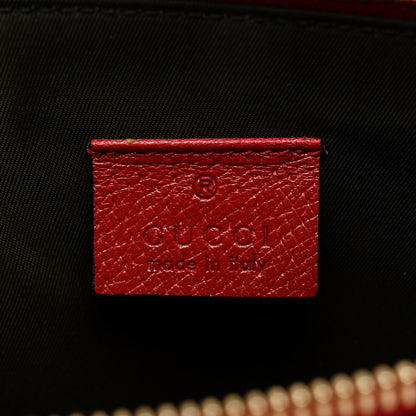 Gucci GG Supreme Monogram Tian Large Zip Pouch Beige Multicolor Red 6 of 8