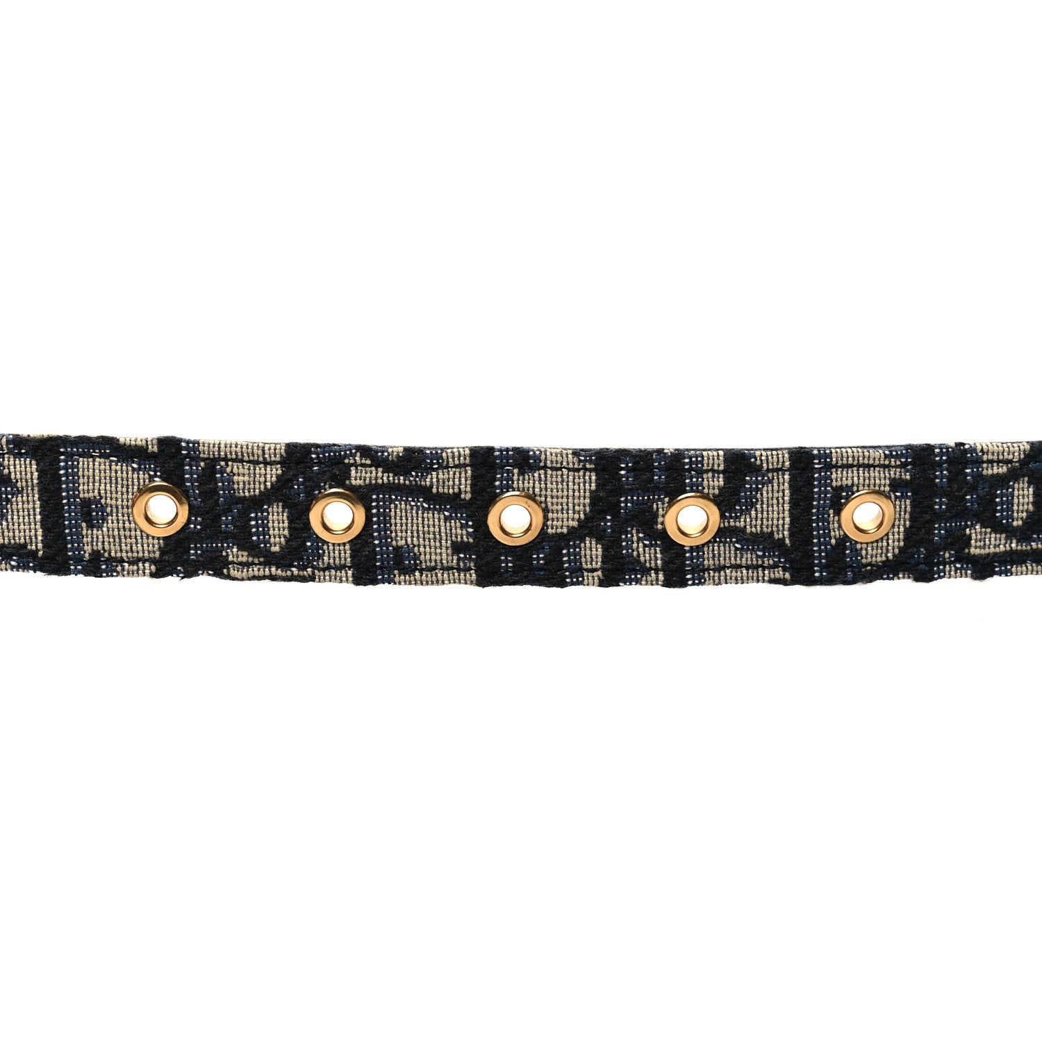 Christian Dior Jacquard Oblique 20mm Saddle Belt 80 32 Blue 3 of 6
