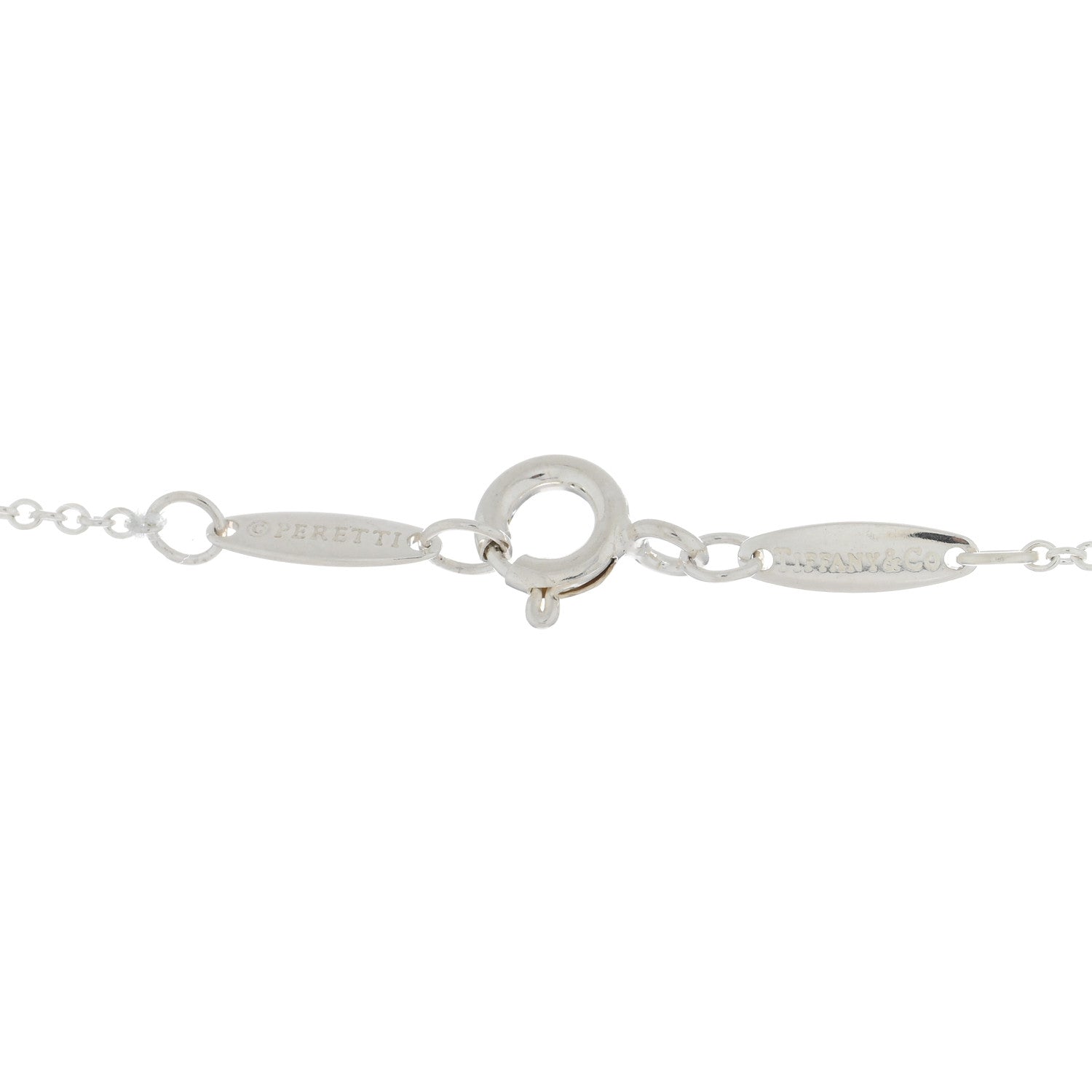 Tiffany Sterling Silver 18mm Elsa Peretti Bean Pendant Necklace 4 of 4