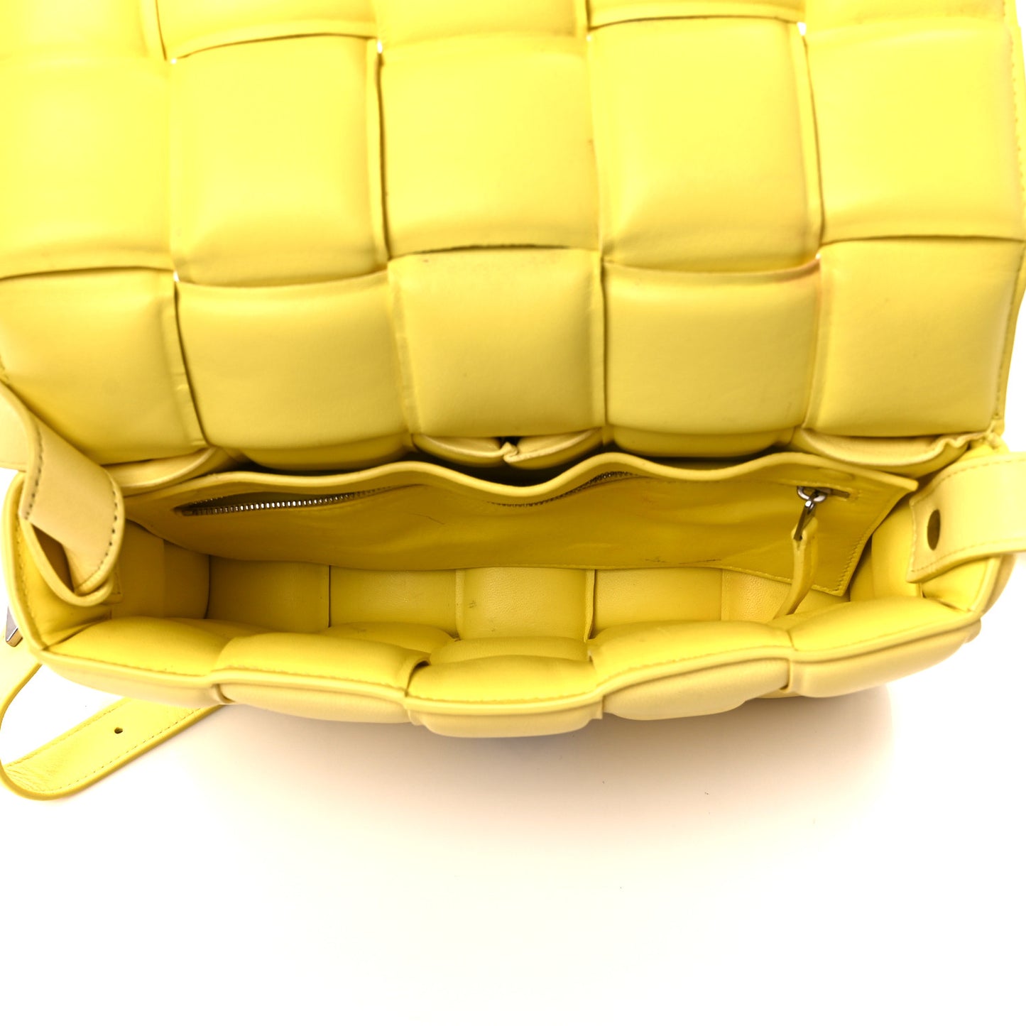 Nappa Maxi Intreccio Padded Cassette Crossbody Bag Sherbet