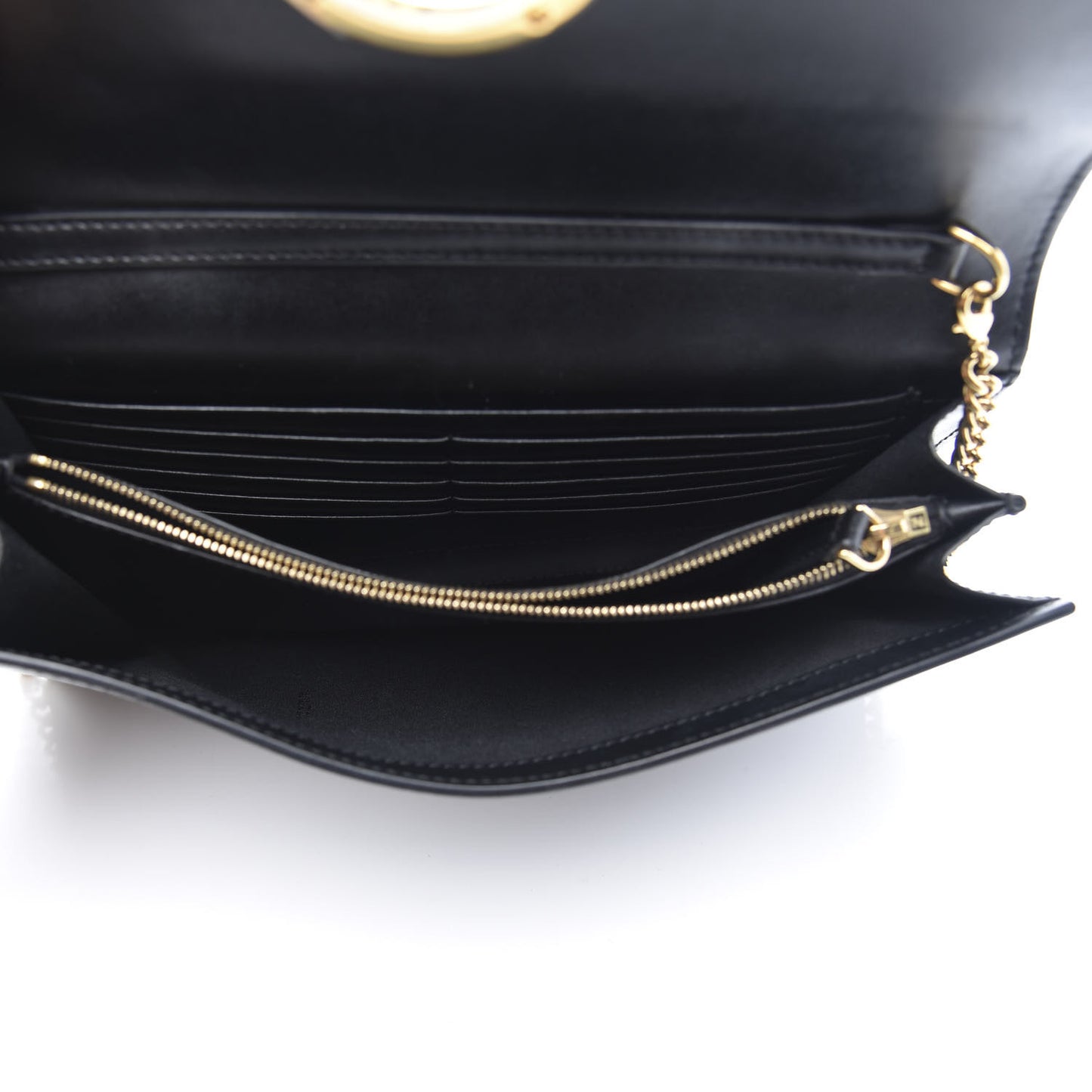 Vitello Liberty Lucido F is Fendi Wallet on Chain Black