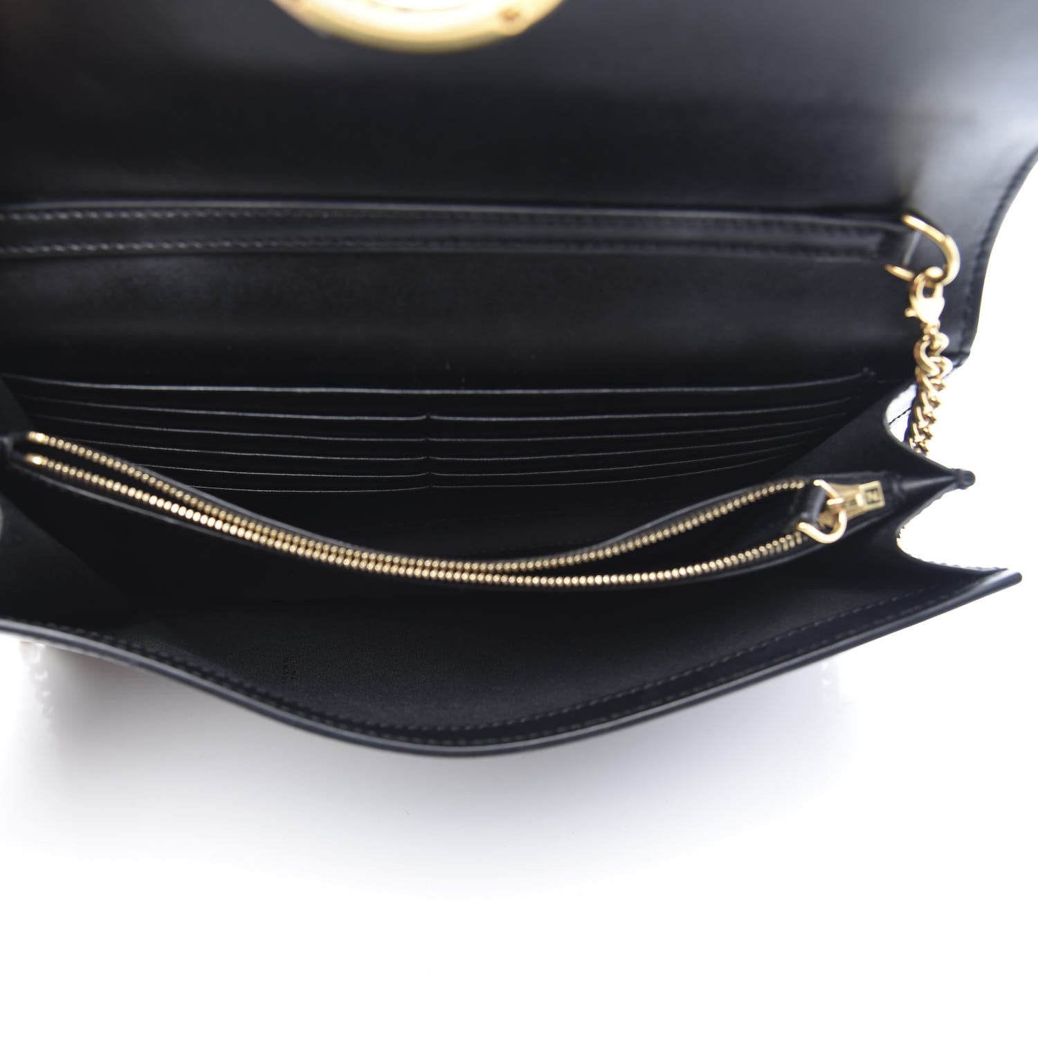 Fendi Vitello Liberty Lucido F is Fendi Wallet on Chain Black 5 of 11