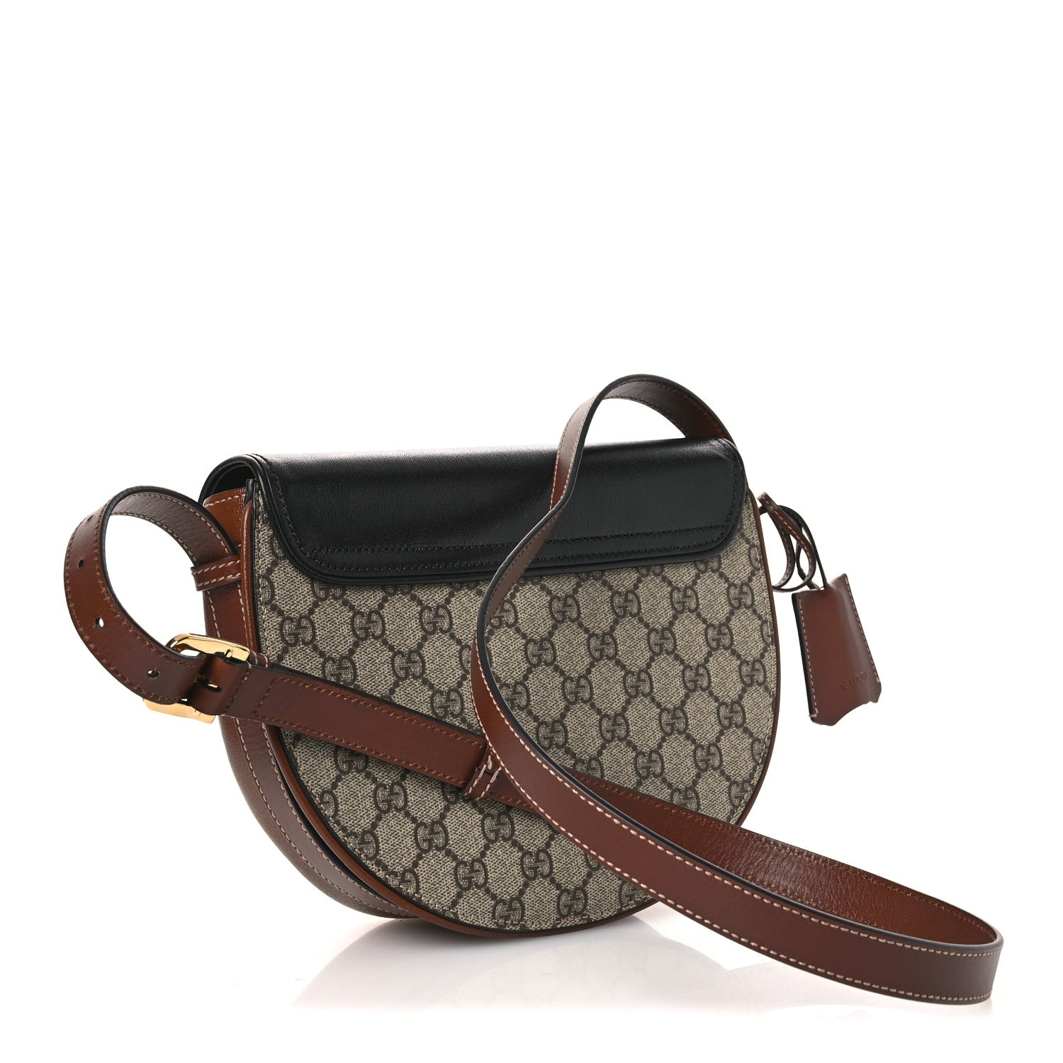 Gucci GG Supreme Monogram Calfskin Small Padlock Messenger