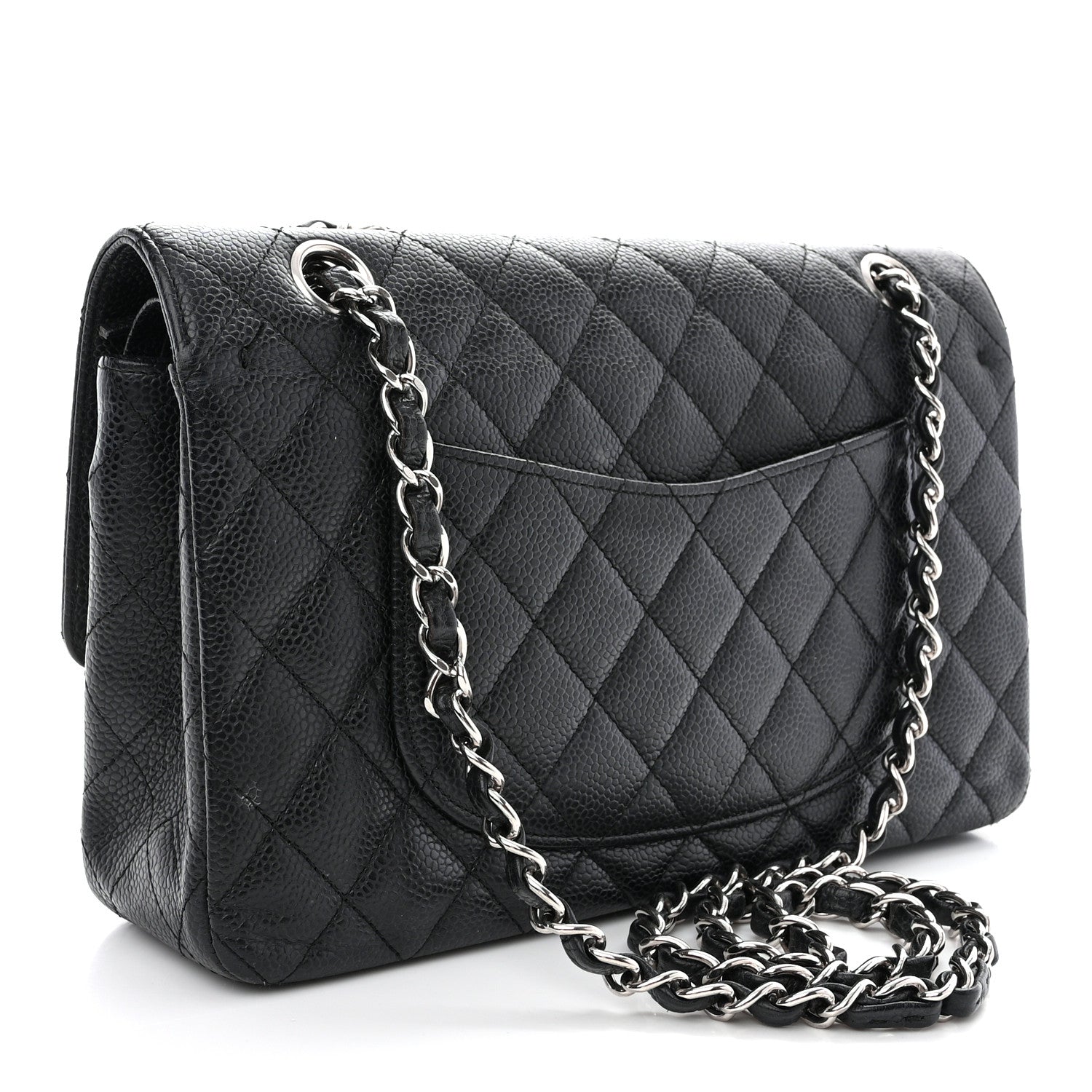Chanel Caviar Quilted Medium Double Flap Black 3 of 14