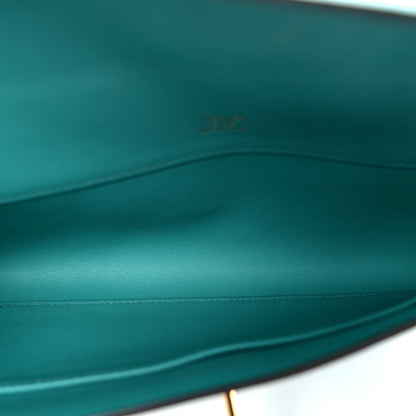 Hermes Swift Kelly Cut Clutch Pochette Vert Verone 5 of 10