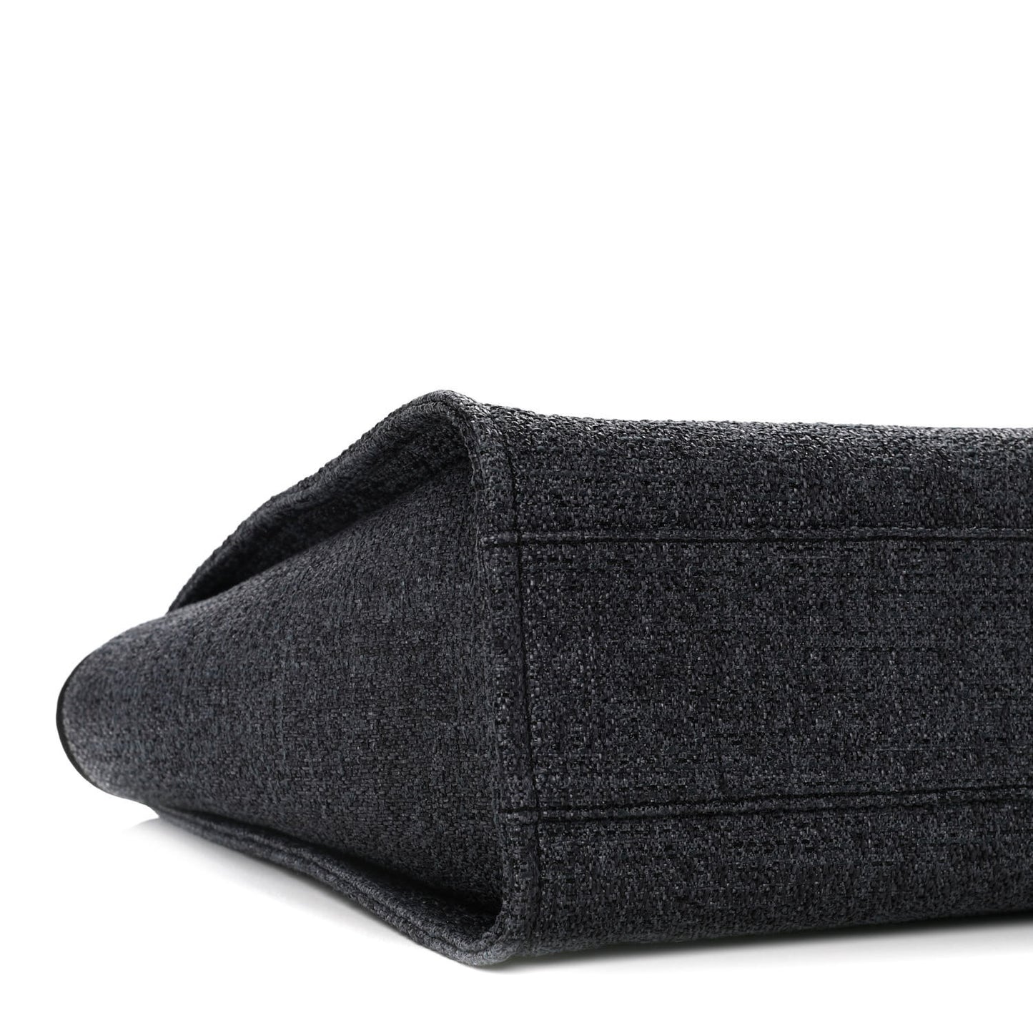 Lurex Boucle Small Deauville Tote Black
