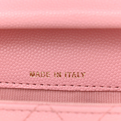 Chanel Caviar Quilted Mini Clutch With Chain Pink 7 of 12