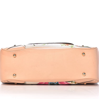 Gucci Floral Flora Canvas Bamboo Top Handle Bag 12 of 14