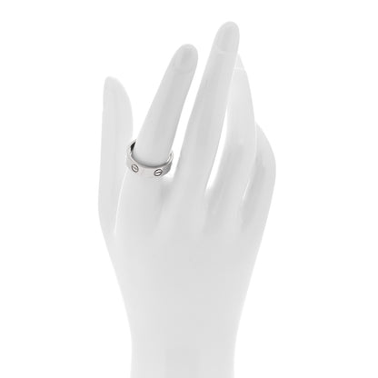 Cartier 18K White Gold 5.5mm LOVE Ring 56 7.75 2 of 5