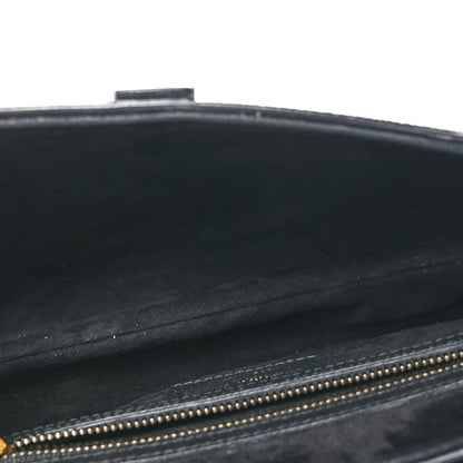 Christian Dior Grained Calfskin Saddle Bag With Strap Black 5 of 9