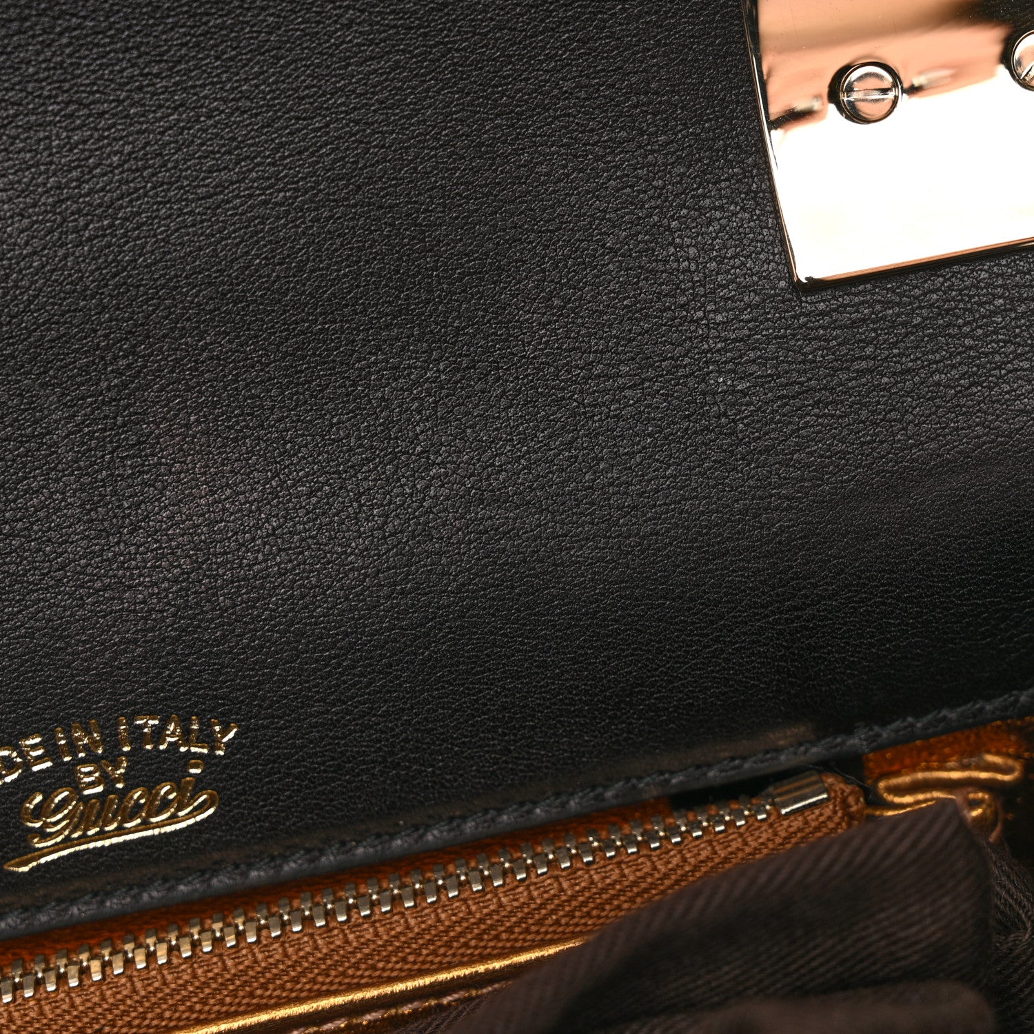 Gucci Nubuck 1973 Flap Bag Black 14 of 15