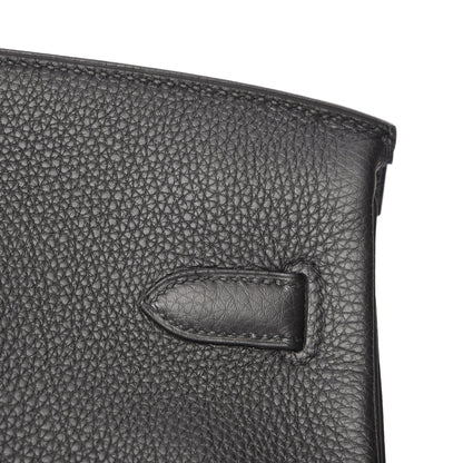 Hermes Togo Birkin 35 Black Bleu Agate 7 of 30