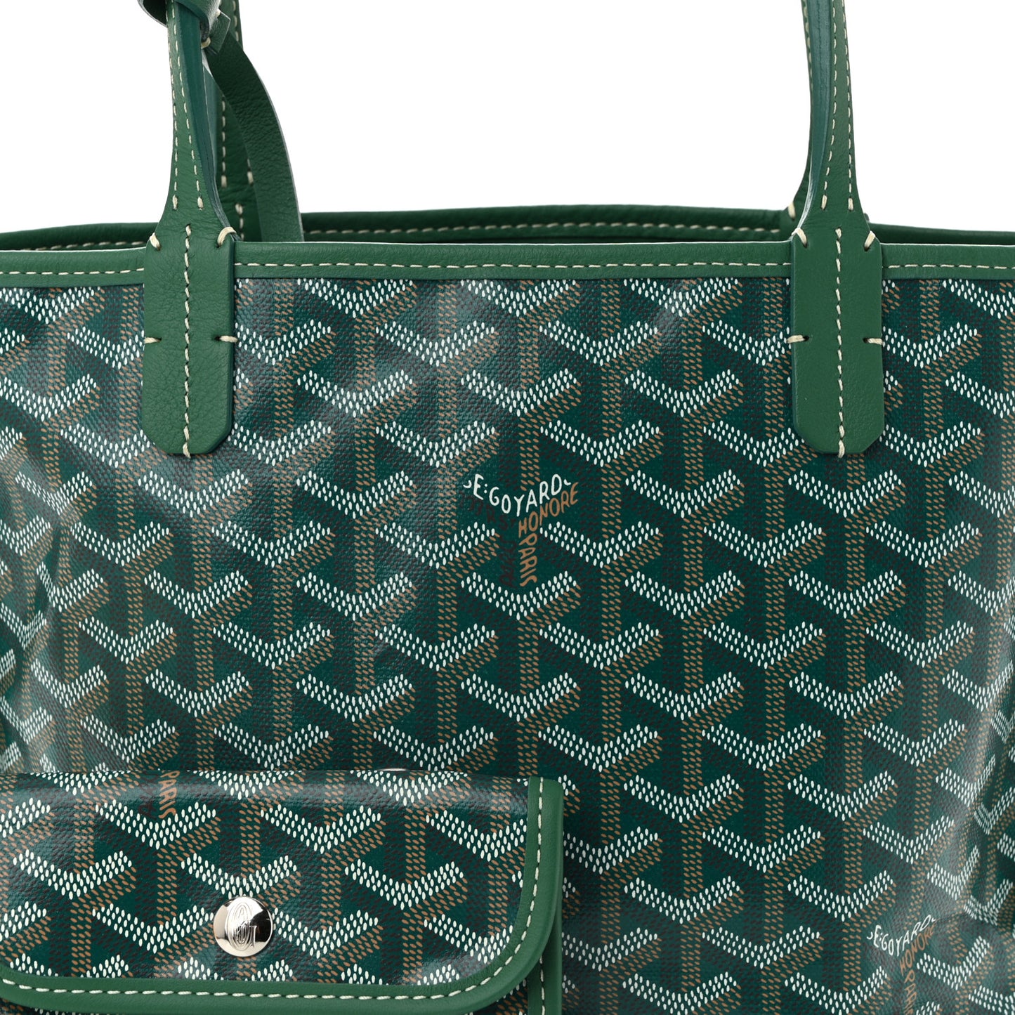 Goyardine Reversible Mini Anjou Green