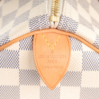 Louis Vuitton Damier Azur Speedy 30 6 of 8