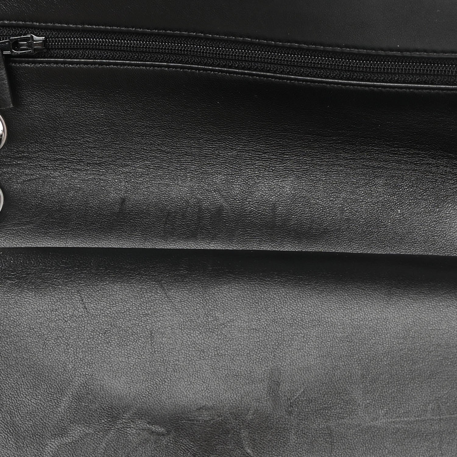 Chanel Lambskin Quilted Medium Double Flap Black 16 of 21