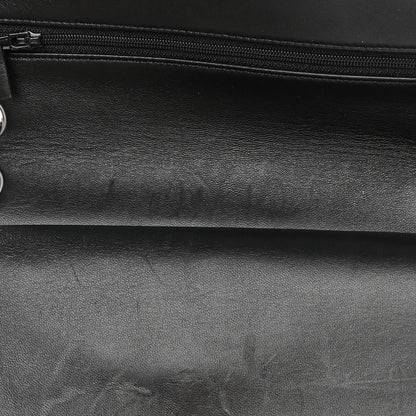 Chanel Lambskin Quilted Medium Double Flap Black 16 of 21