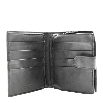 Bottega Veneta Nappa Intrecciato Snap Wallet Black 6 of 9