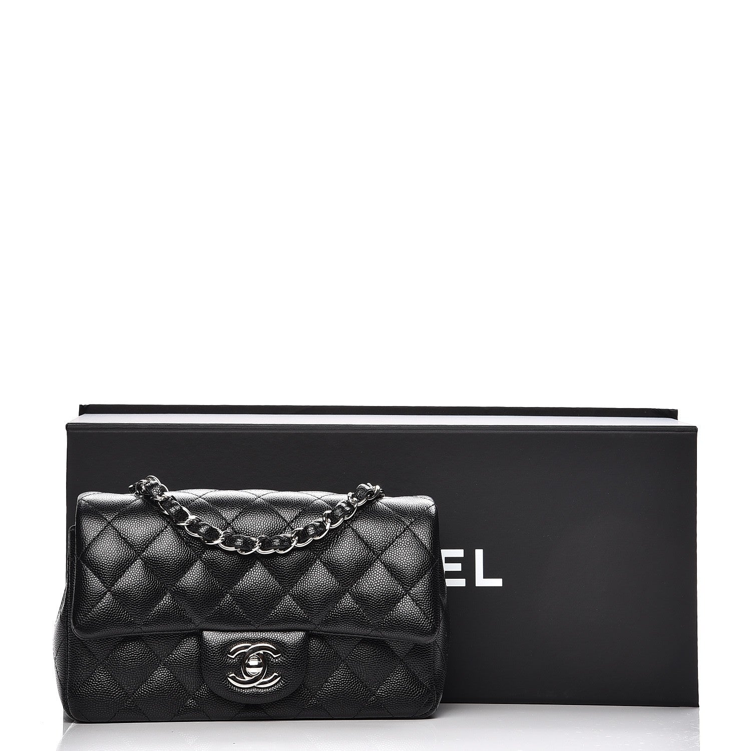 Chanel Caviar Quilted Mini Rectangular Flap Black 8 of 8