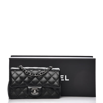 Chanel Caviar Quilted Mini Rectangular Flap Black 8 of 8