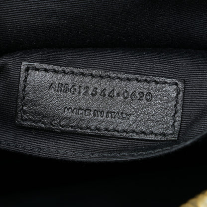 Saint Laurent Calfskin Matelasse Monogram Lou Camera Bag Black 9 of 14