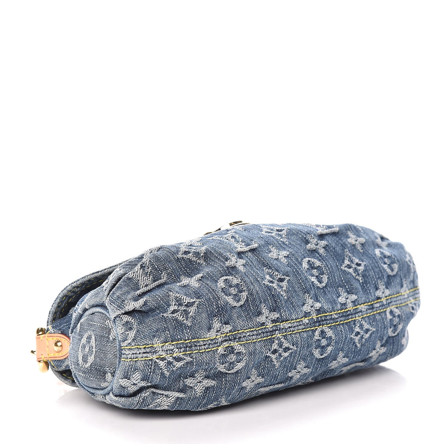 Monogram Denim Mini Pleaty Blue