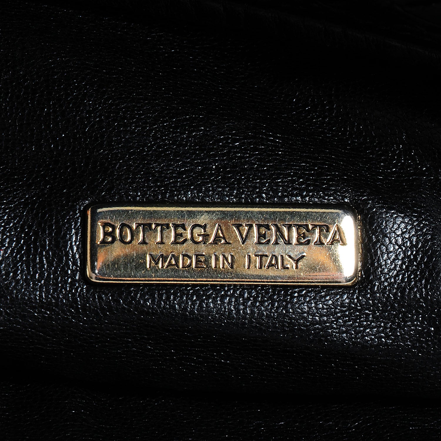 Bottega Veneta Vintage Nappa Intrecciato Shoulder Bag Nero Black 6 of 6