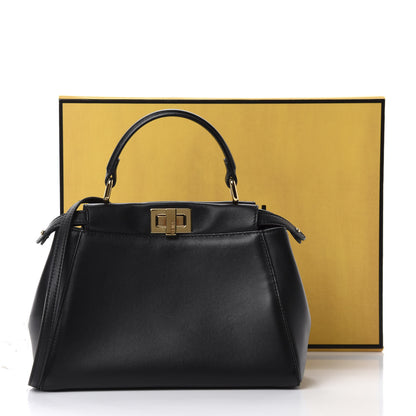Fendi Nappa Mini Peekaboo Iconic Satchel Black 12 of 12