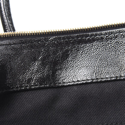 Saint Laurent Calfskin Medium Travel Muse Two Cabas Brown Blue 8 of 13