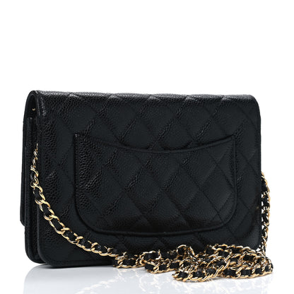 Chanel Caviar Quilted Wallet On Chain WOC Black 2 of 5
