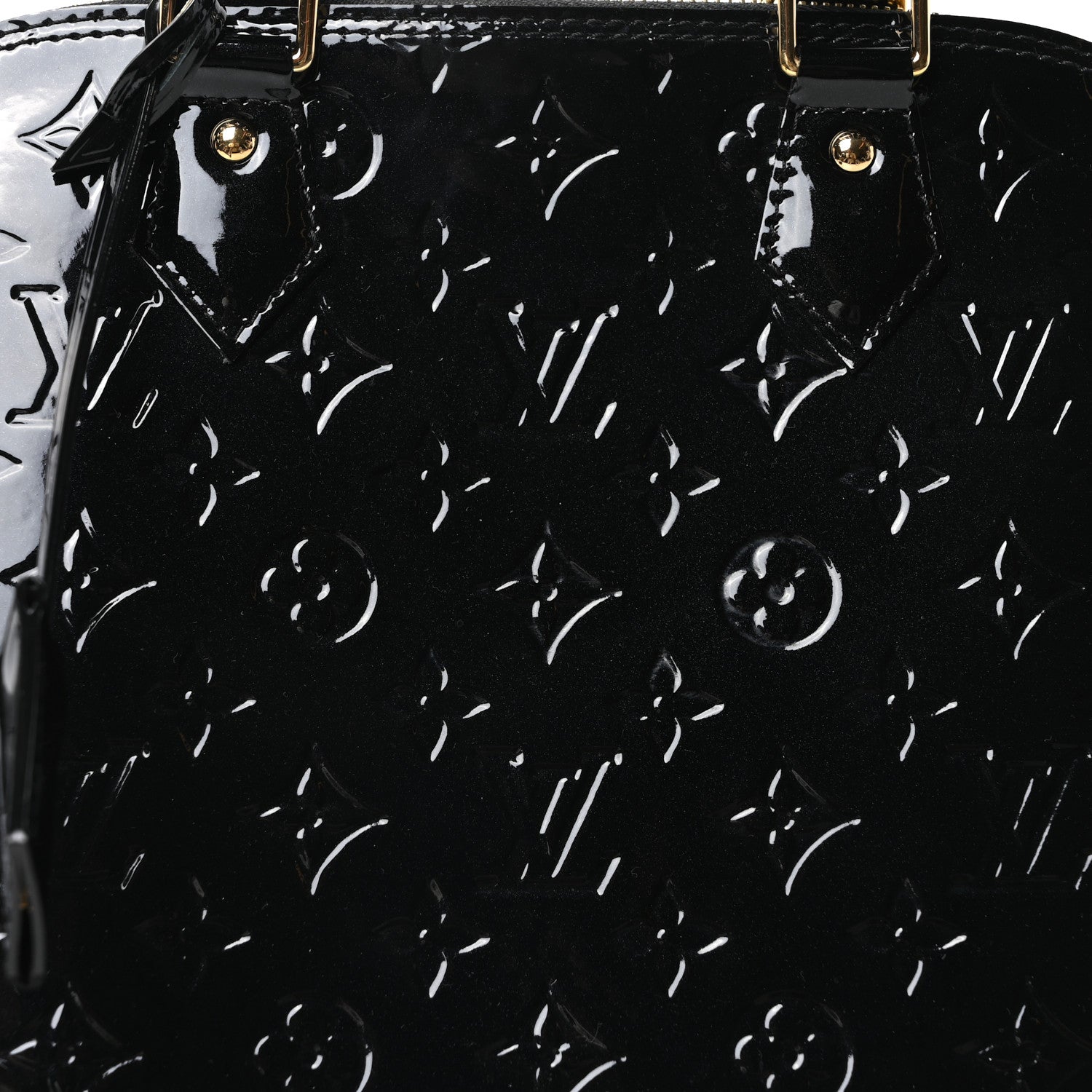 Louis Vuitton Vernis Alma PM Black 8 of 11